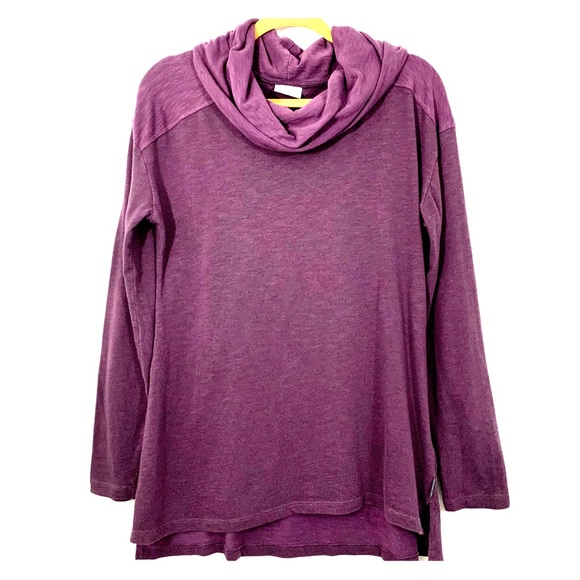 Columbia Cowl Neck Sweatshirt Size L Purple - Picture 1 of 7